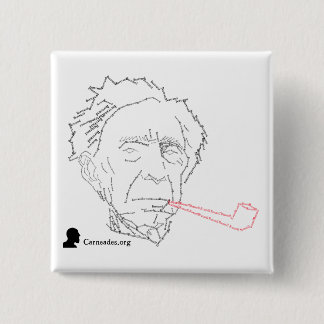 Badge Carré 5 Cm Bouton de Bertrand Russell