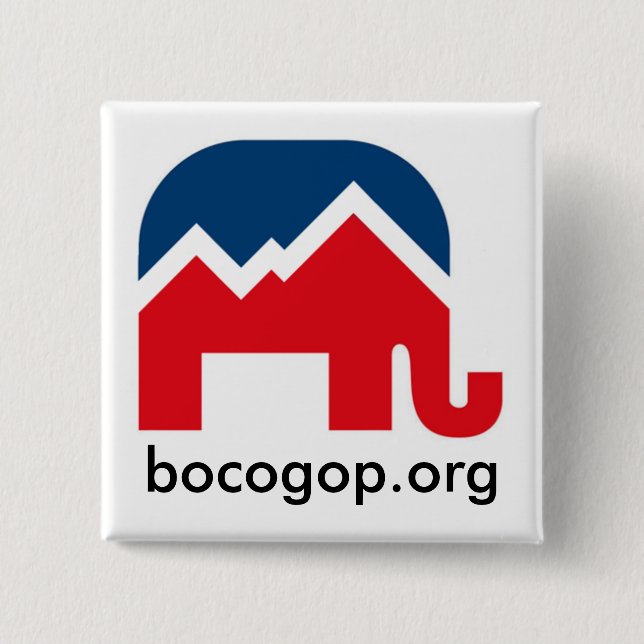 Badge Carré 5 Cm bouton de bocogop.org (Devant)