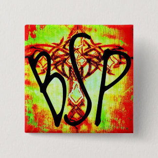 Badge Carré 5 Cm bouton de bsp