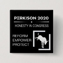 Bouton de campagne pour Perkison 2020