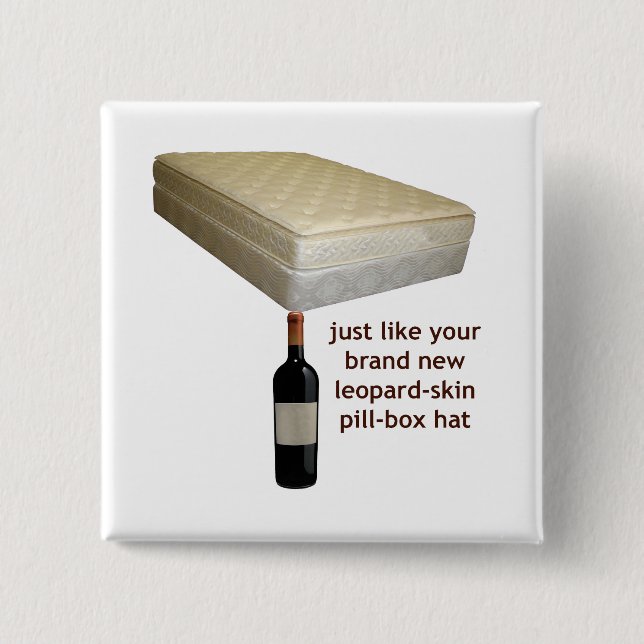 Badge Carré 5 Cm Bouton de casquette de Pilule-Box de Léopard-Peau (Devant)