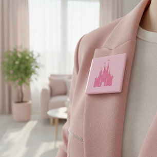 Badge Carré 5 Cm Bouton de Château