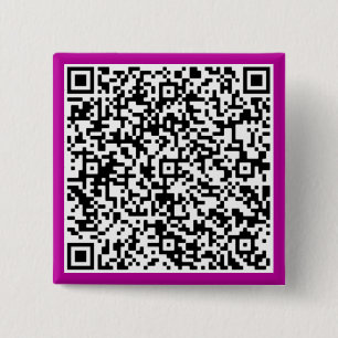 Badge Carré 5 Cm Bouton de code QR personnalisé