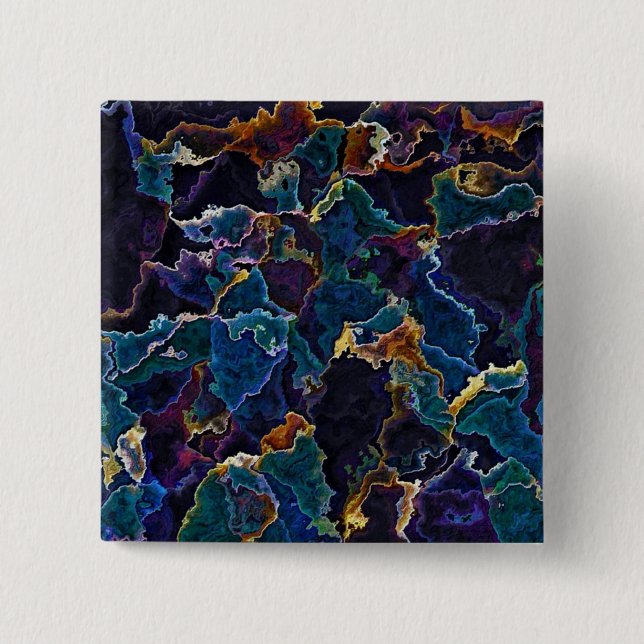 Badge Carré 5 Cm Bouton de coupe d'huile (Devant)