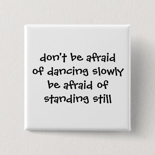 Badge Carré 5 Cm Bouton de danse (Devant)