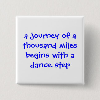 Badge Carré 5 Cm Bouton de danse