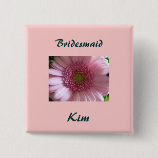 Badge Carré 5 Cm Bouton de demoiselle d'honneur