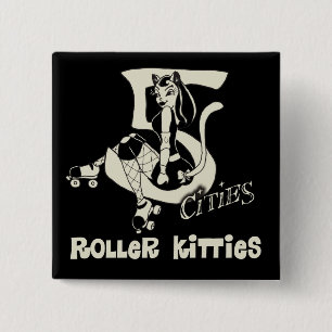 Badge Carré 5 Cm bouton de Derby du rouleau 5CRK