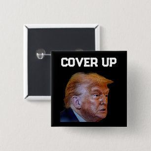 Badge Carré 5 Cm Bouton de dissimulation de Trump