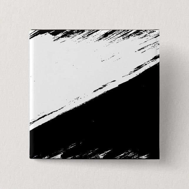 Badge Carré 5 Cm bouton de drapeau d'Anarcho-pacifisme (Devant)