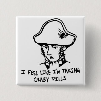 Badge Carré 5 Cm Bouton de Javert