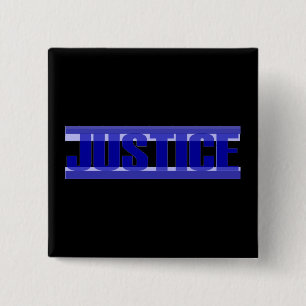 Badge Carré 5 Cm Bouton de justice