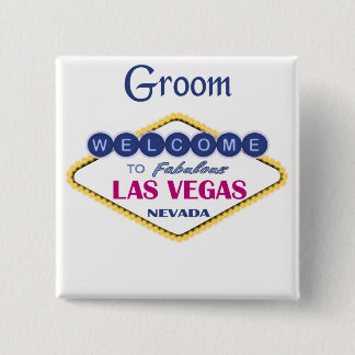 Badge Carré 5 Cm Bouton de la chambre de Las Vegas