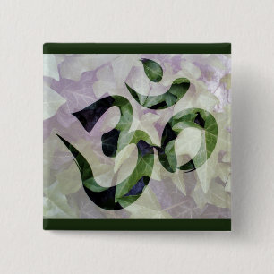 Badge Carré 5 Cm bouton de la salle de méditation