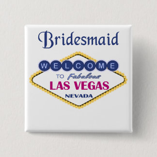 Badge Carré 5 Cm Bouton de la servante de Las Vegas