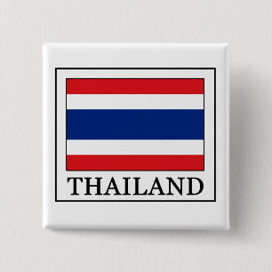 Badge Carré 5 Cm Bouton de la Thaïlande