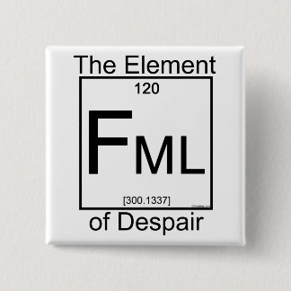 Badge Carré 5 Cm Bouton de l'élément FML