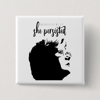 Badge Carré 5 Cm Bouton de #LetLizSpeak