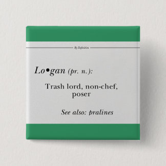 Badge Carré 5 Cm Bouton de Logan de modérateur