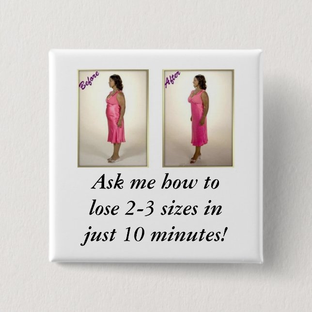 Badge Carré 5 Cm Bouton de magie de corps (Devant)