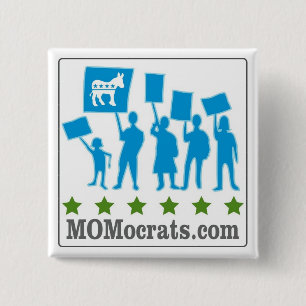 Badge Carré 5 Cm Bouton de MOMocrats