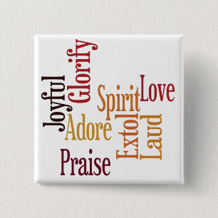 Badge Carré 5 Cm Bouton de motivation 6