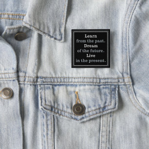 Badge Carré 5 Cm Bouton de motivation de citation