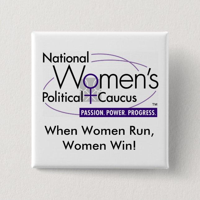 Badge Carré 5 Cm Bouton de NWPC (Devant)