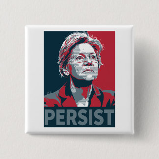Badge Carré 5 Cm Bouton de #Persist