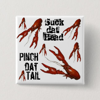 Badge Carré 5 Cm bouton de pincement-dat-queue de sucer-dat-tête