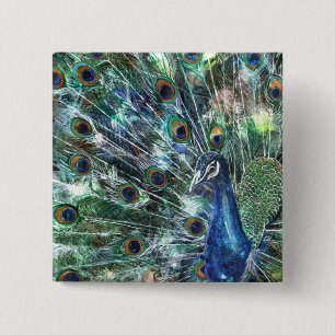 Badge Carré 5 Cm Bouton de PMACarlsonJeweled