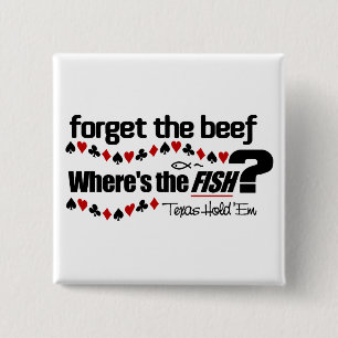 Badge Carré 5 Cm Bouton de poissons de tisonnier