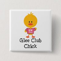 Bouton de poussin de club d'allégresse