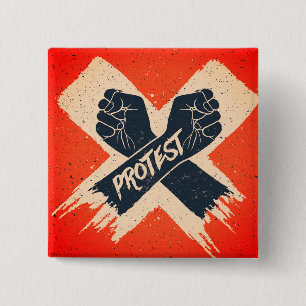 Badge Carré 5 Cm Bouton de protestation Black Lives Matt