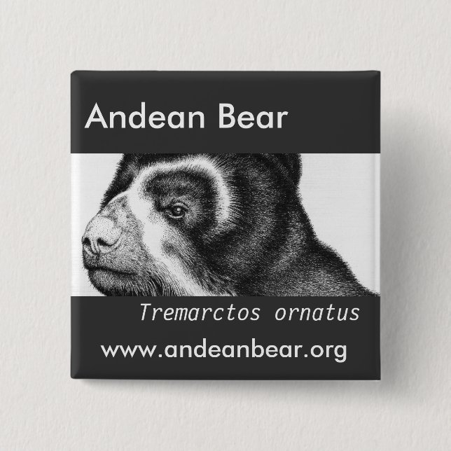 Badge Carré 5 Cm Bouton de R. Manrique Square (Devant)