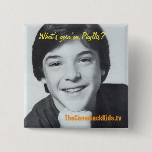 Badge Carré 5 Cm Bouton de Richie