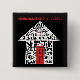 Badge Carré 5 Cm Bouton de sanctuaire