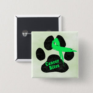 Badge Carré 5 Cm Bouton de sensibilisation au cancer du lymphome de