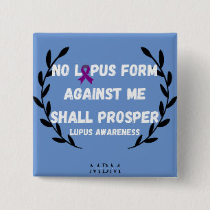 Badge Carré 5 Cm Bouton de sensibilisation Lupus