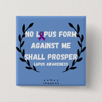 Badge Carré 5 Cm Bouton de sensibilisation Lupus