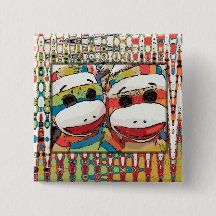 Bouton de singe de chaussette