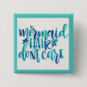 Badge Carré 5 Cm Bouton de sirène