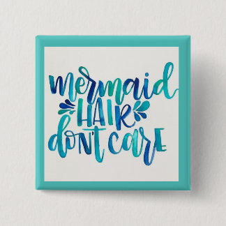 Badge Carré 5 Cm Bouton de sirène