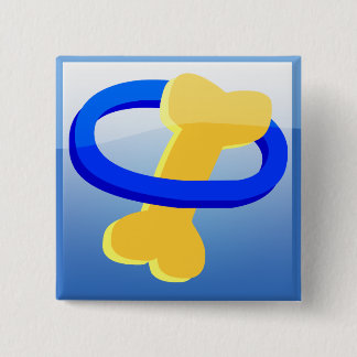 Badge Carré 5 Cm Bouton de soin de créature