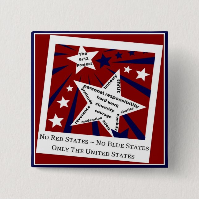 Badge Carré 5 Cm Bouton de soutien de 912 projets (Devant)