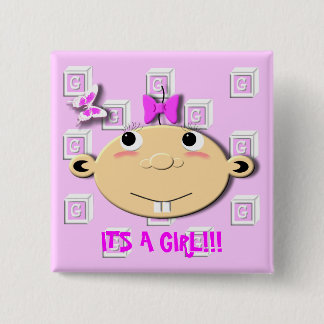 Badge Carré 5 Cm Bouton de WBlocks-