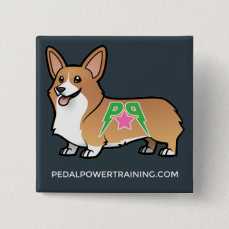 Badge Carré 5 Cm Bouton de Winston