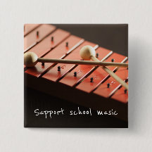 Bouton de xylophone de musique d'école de soutien