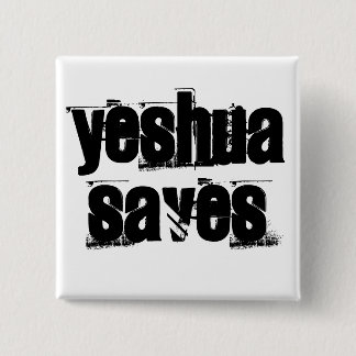 Badge Carré 5 Cm Bouton d'économie de Yeshua