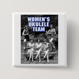 Badge Carré 5 Cm Bouton d'équipe d'Uke de la femme
